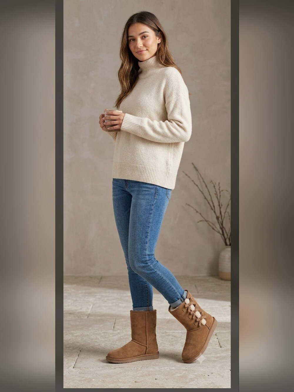 Koolaburra By Ugg Boots with Bows Light Brown Size Women's Girl's US 4